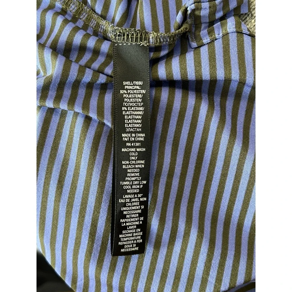 RLX Ralph Lauren Golf Polo Blue‎ Striped Martis Camp / Men's Large